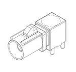 2291392-3 Automotive Connector Male Asm, 1 POS R/a, PCB, Fakra